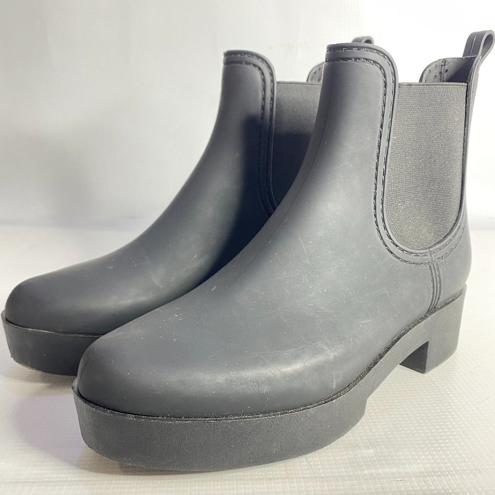 Jeffrey Campbell Women's Black Ankle Rainboots